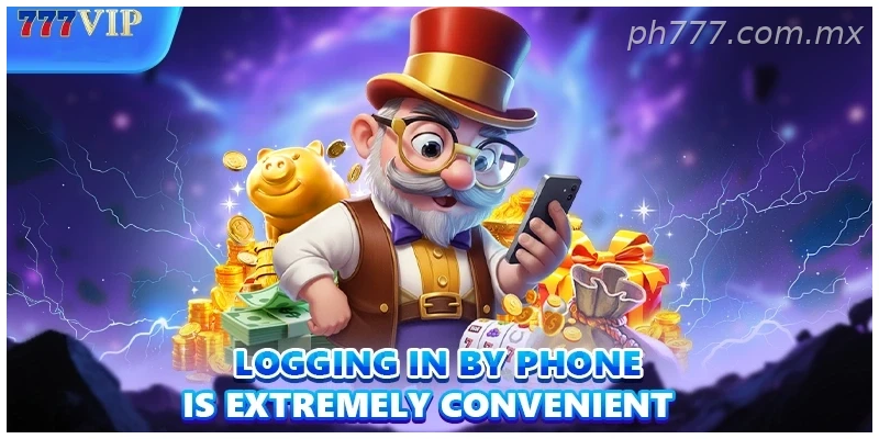 Logging in by phone is extremely convenient
