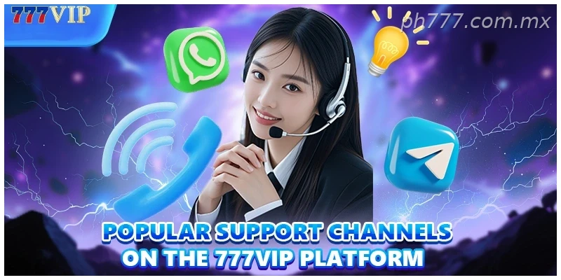 Popular support channels on the 777VIP platform