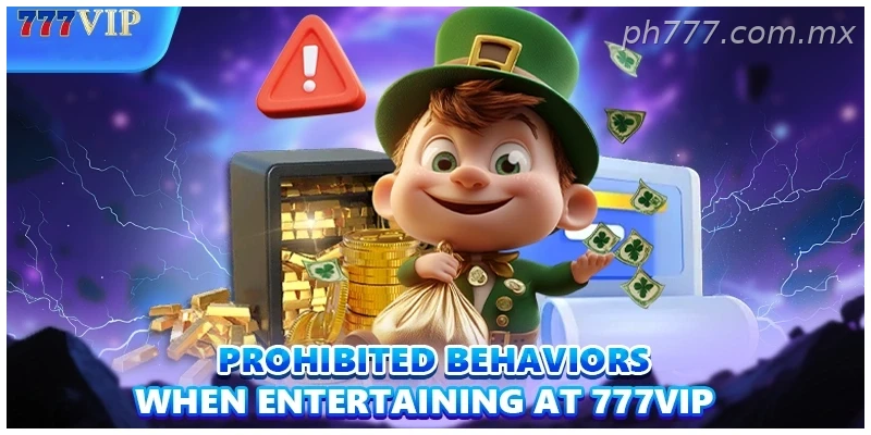 Prohibited behaviors when entertaining at 777VIP