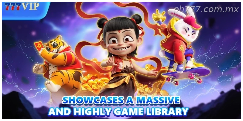 Showcases a massive and highly game library