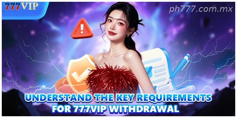 Understand the key requirements for 777VIP Withdrawal